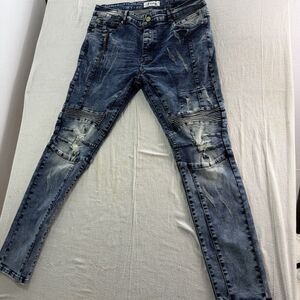 Rs1ne Jeans Men’s Skinny Tapered 34x30 NWT Distressed